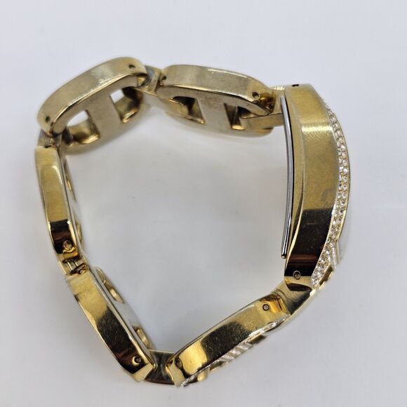 Michael Kors Women Watch 28MM Gray Dial Gold Band 5.75" New Battery HEAVY WATCH - Picture 11 of 12